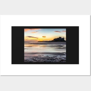 Bamburgh Castle Sunrise Posters and Art